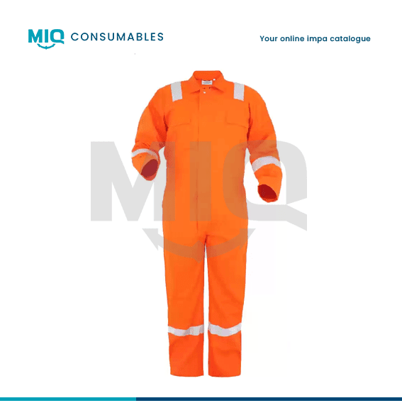190557-BOILERSUIT COTTON FASTENER, TYPE ORANGE SIZE L - MIQ
