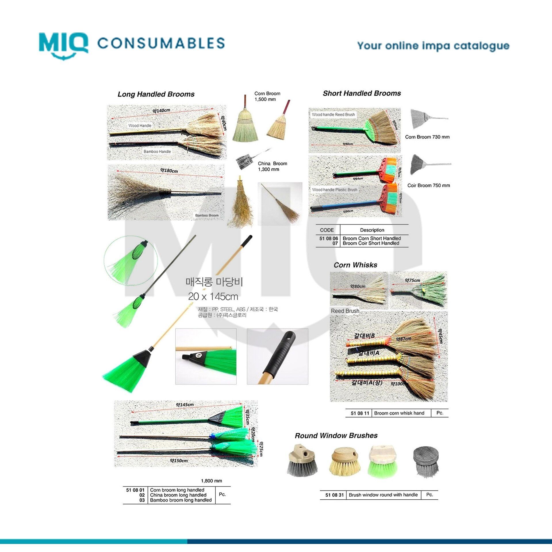 510806-BROOM CORN SHORT HANDLED - MIQ Consumables
