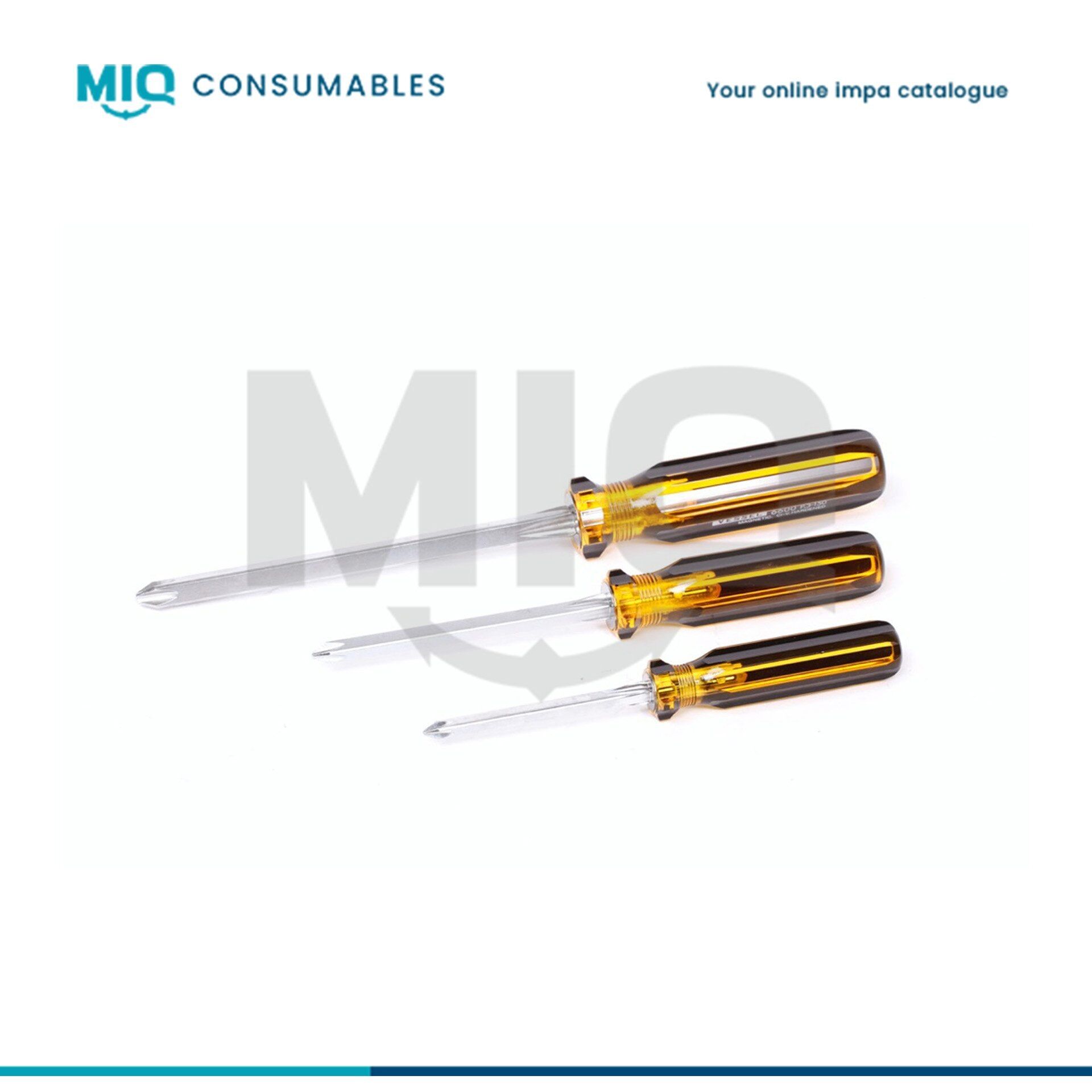 612298-SCREWDRIVER PLASTIC HANDLE, SQUARE-BLADE (+) NO.4 200MM