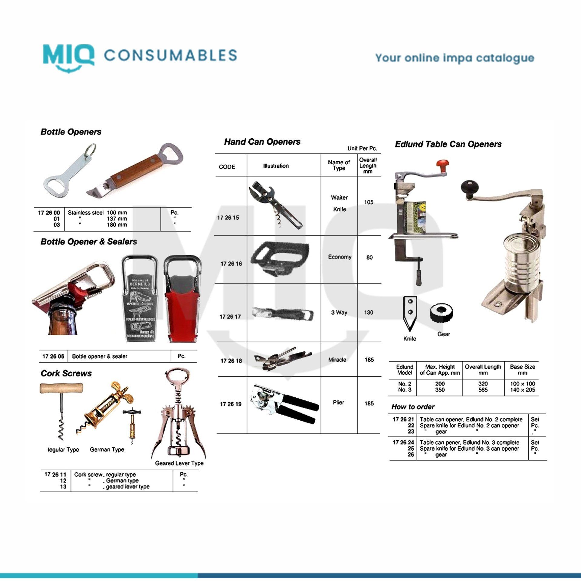 172623-SPARE GEAR FOR TABLE CAN OPENER NO.2 - MIQ Consumables