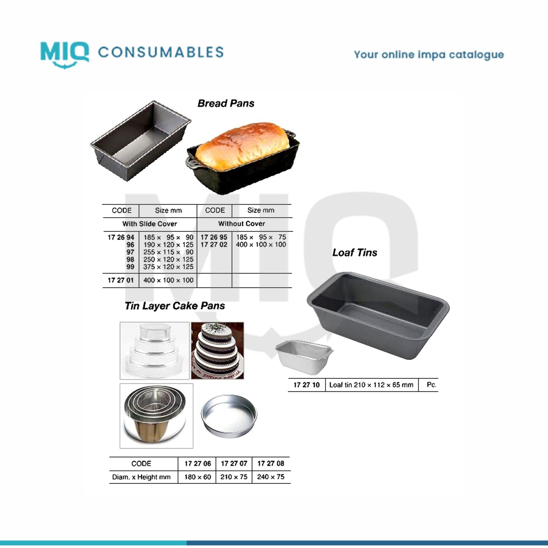 172702-BREAD PAN WITH COVER 40 CMS (16