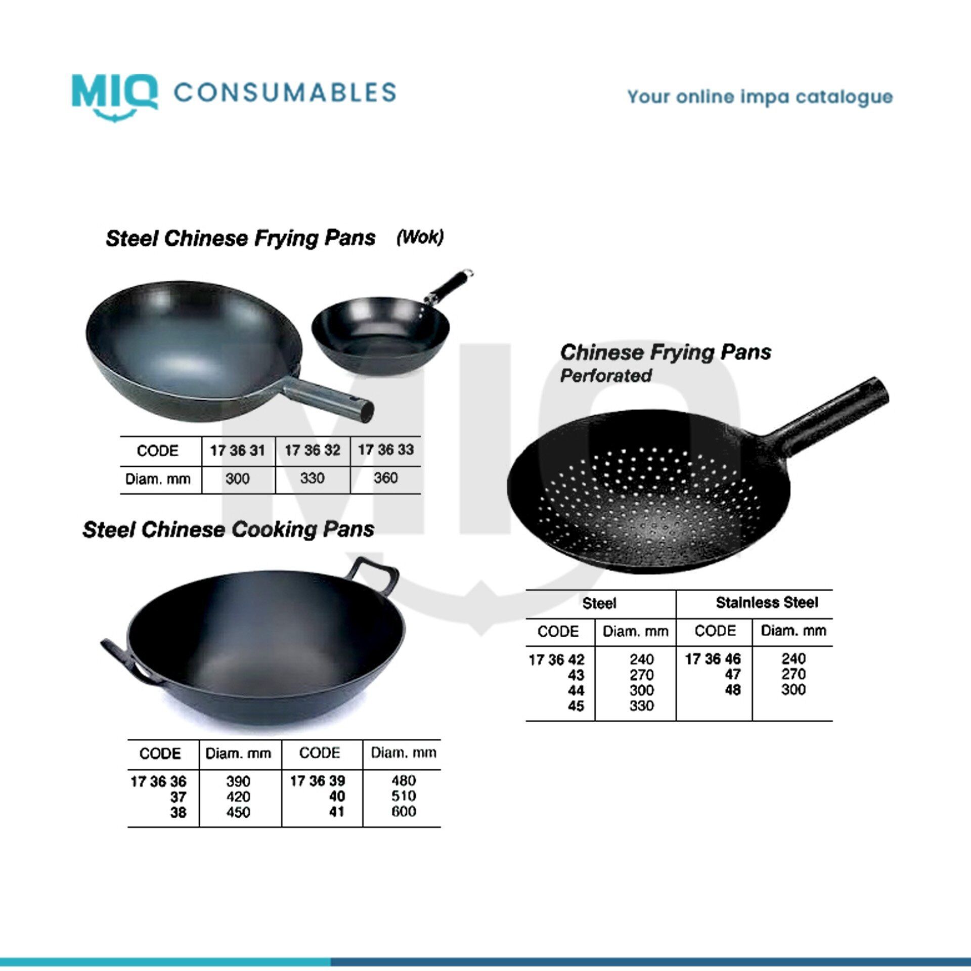 173631-CHINESE FRYING PAN 30 CM - MIQ Consumables
