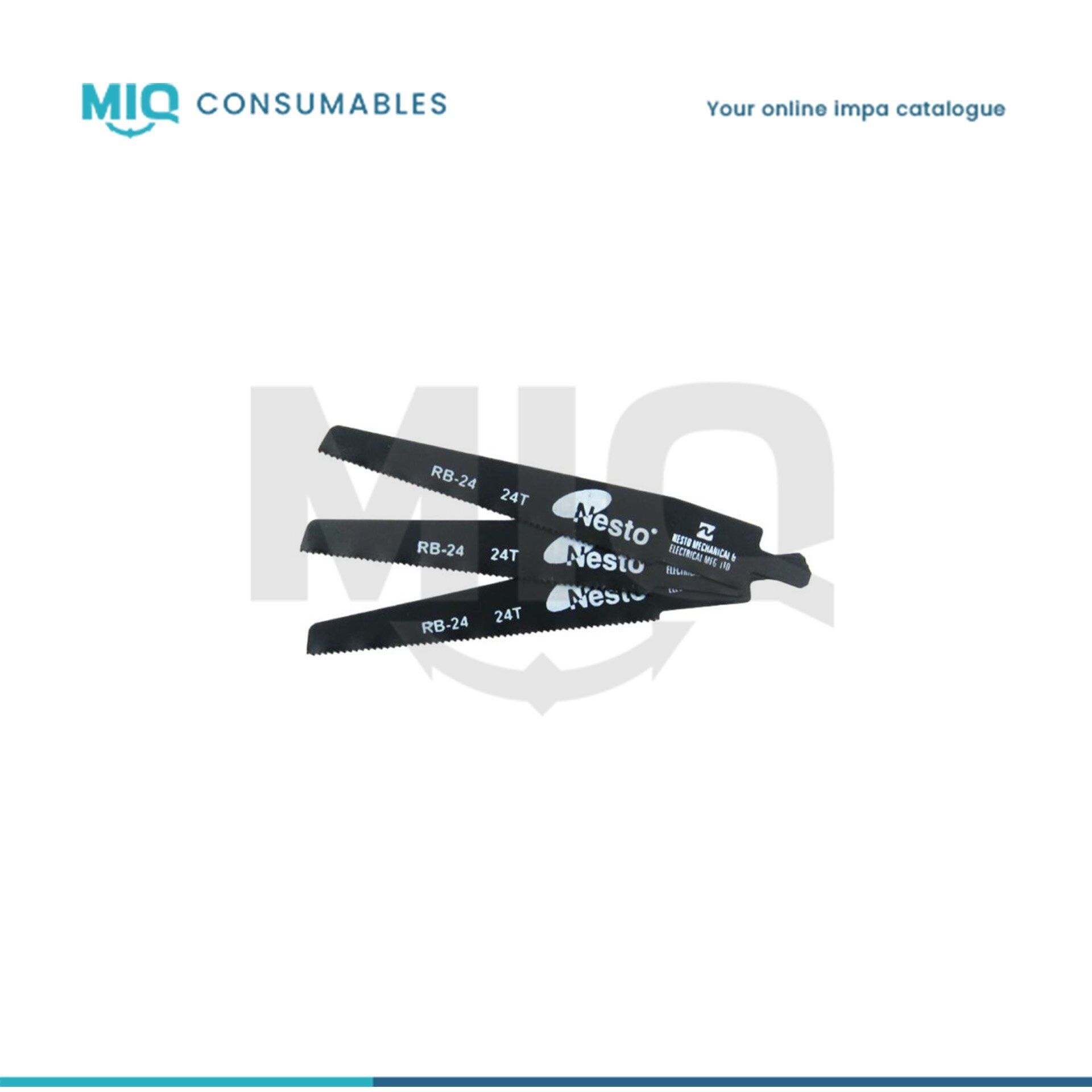 590576-PNEUMATIC HACKSAW SPARE BLADES 18T 10'S - MIQ Consumables