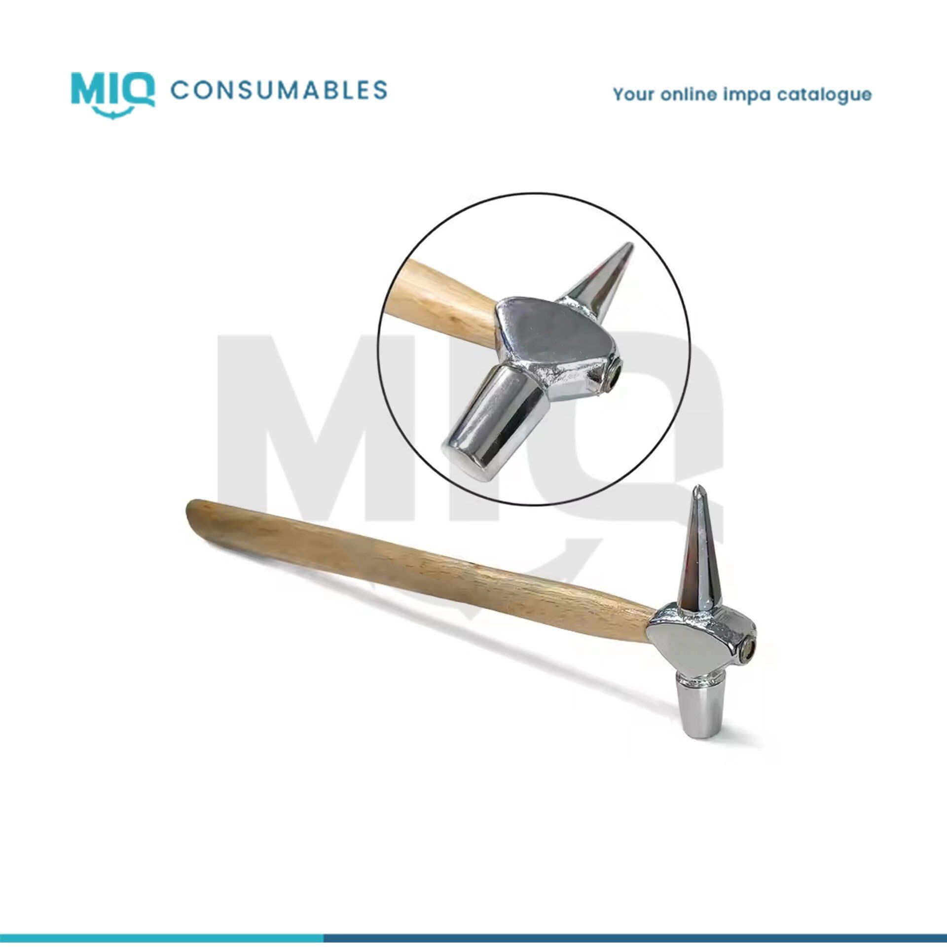 612602-HAMMER TESTING WOODEN HANDLED 225 GRM - MIQ Consumables